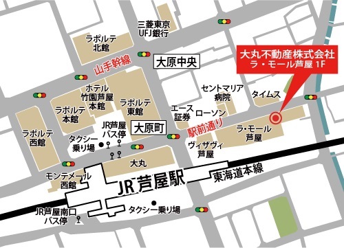 JR芦屋駅周辺地図